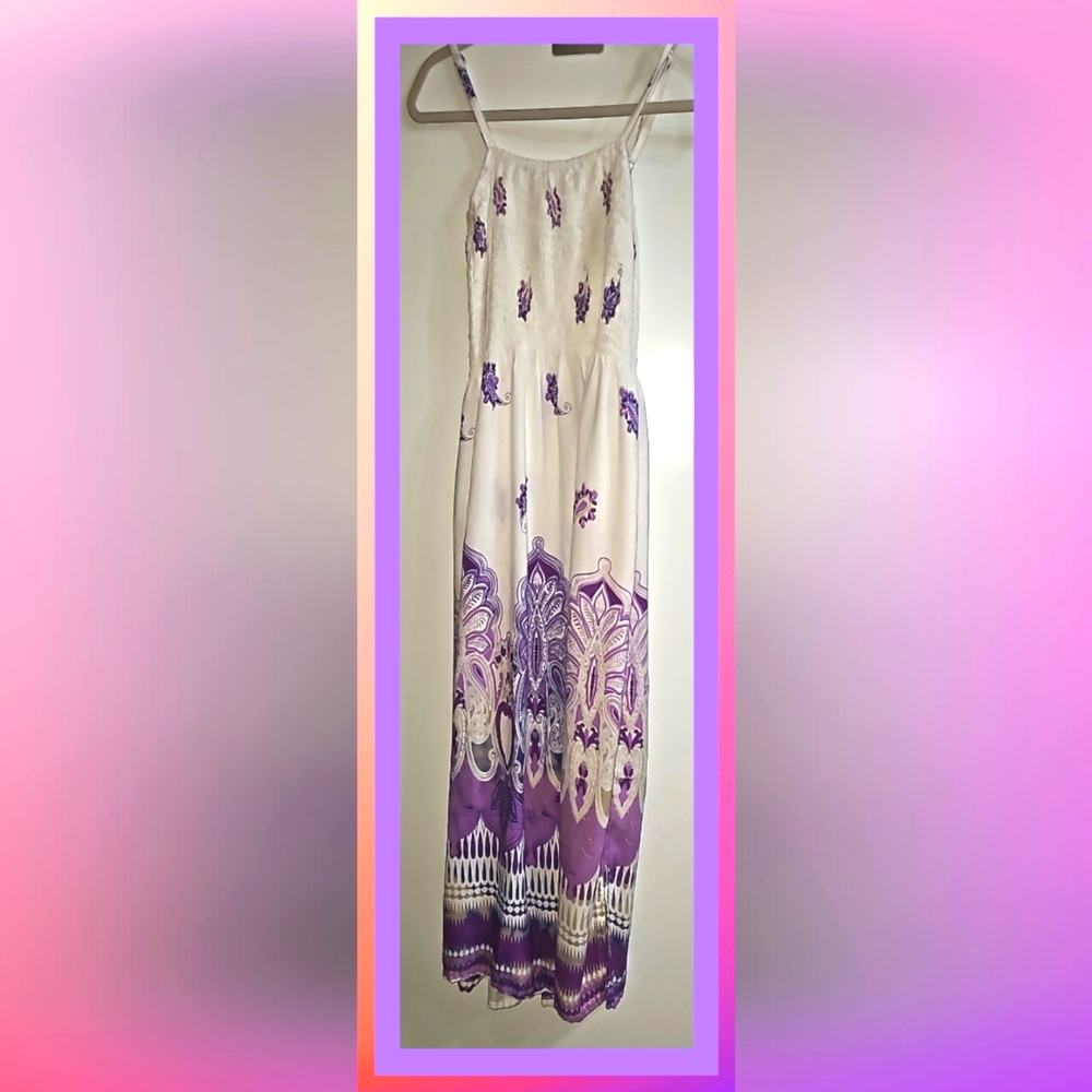 Peaceful people in white with a paisley sundress. 🕊️ #People #Sundress